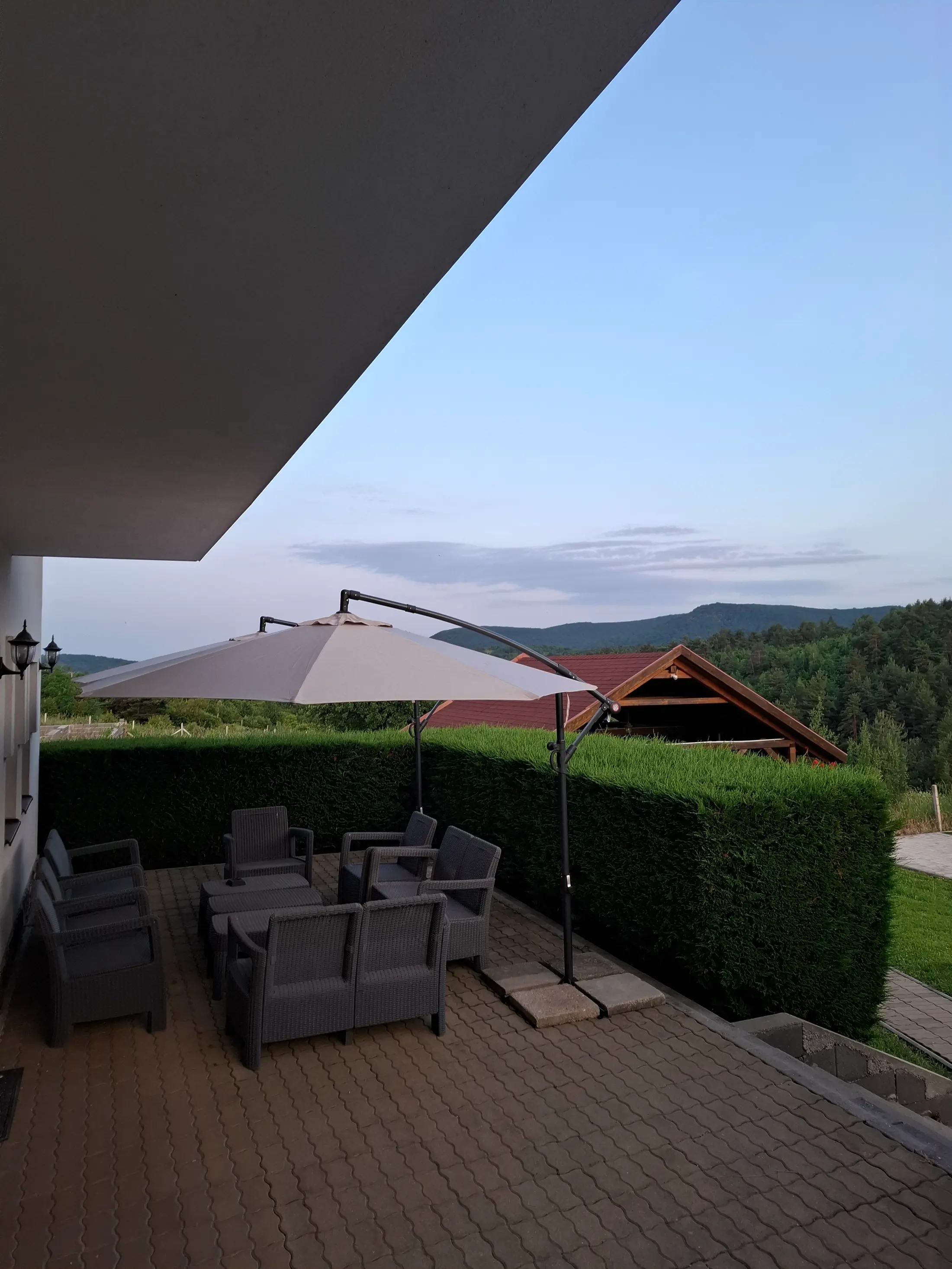 A privát hangulatú teraszról is látható a panoráma